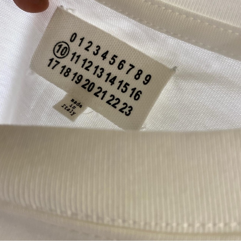 Maison Martin Margiela White Short Sleeve Tee - Picture 3 of 3